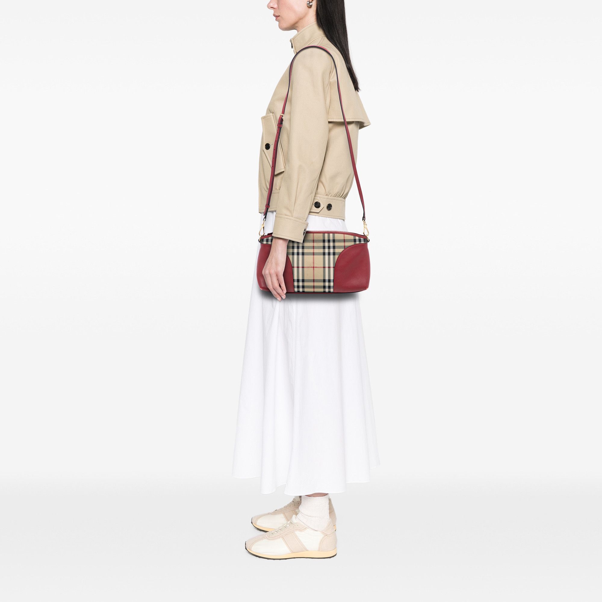 Burberry Burberry Haymarket Check Coated Canvas Chichester Crossbody Size ONE SIZE - 7 Thumbnail
