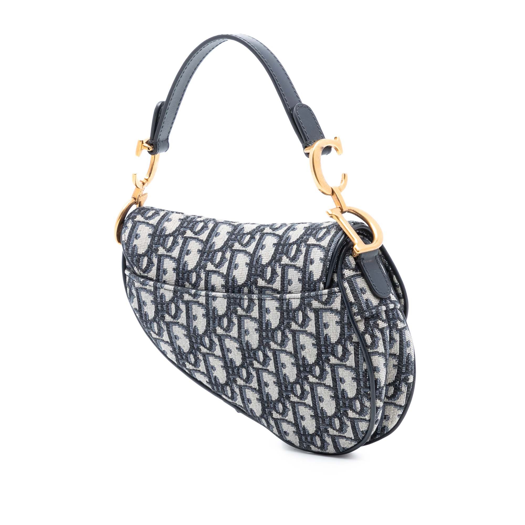 Dior Dior Mini Oblique Canvas Saddle Bag Size ONE SIZE - 2 Thumbnail