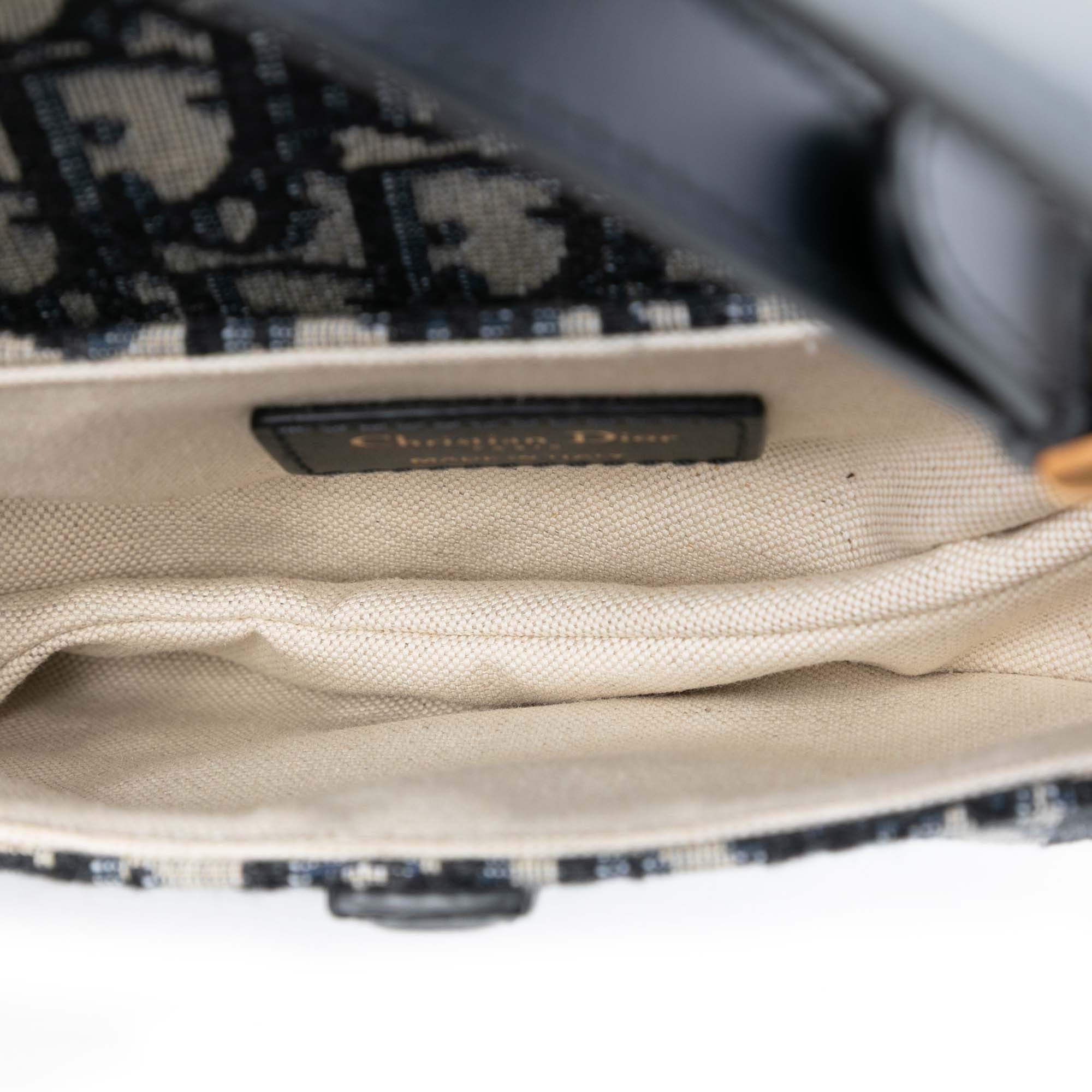 Dior Dior Mini Oblique Canvas Saddle Bag Size ONE SIZE - 4 Thumbnail