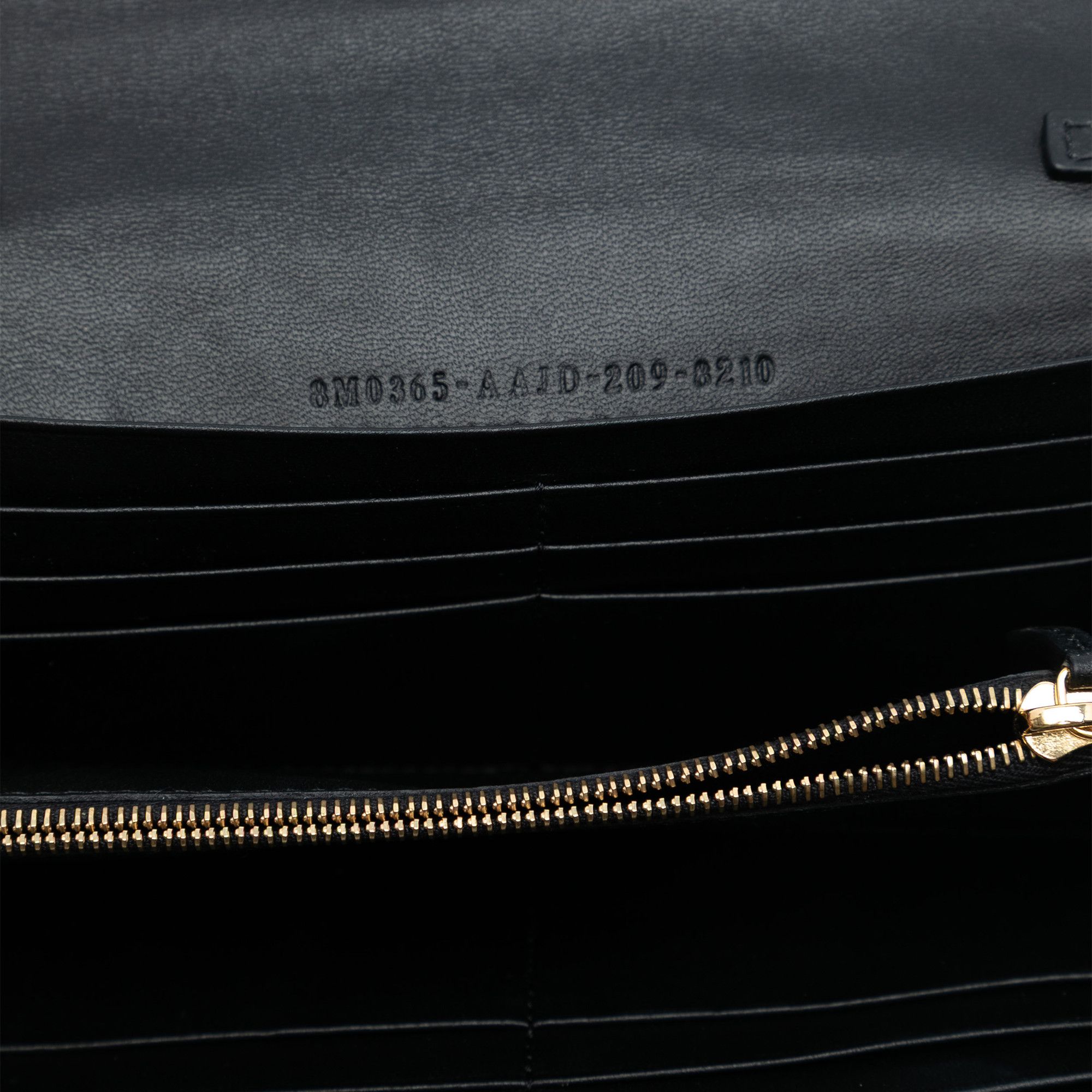 Fendi Fendi Zucca Embossed Nappa Baguette Continental Wallet With Chain Size ONE SIZE - 4 Thumbnail