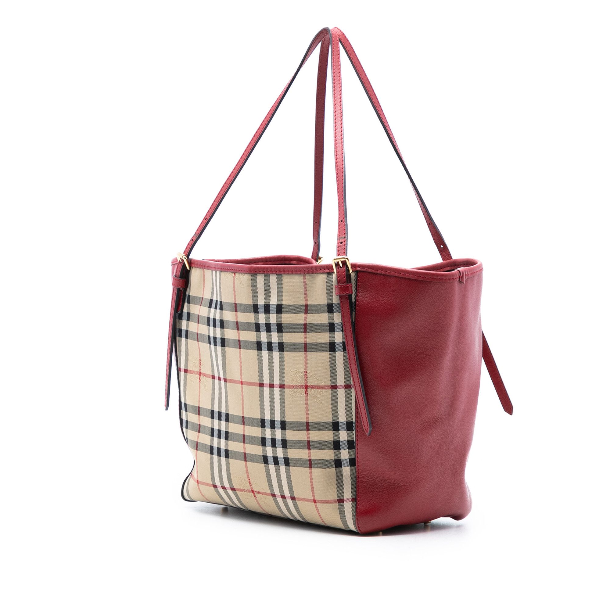 Burberry Burberry Small Haymarket Check Canvas and Leather Canterbury Tote Size ONE SIZE - 2 Thumbnail