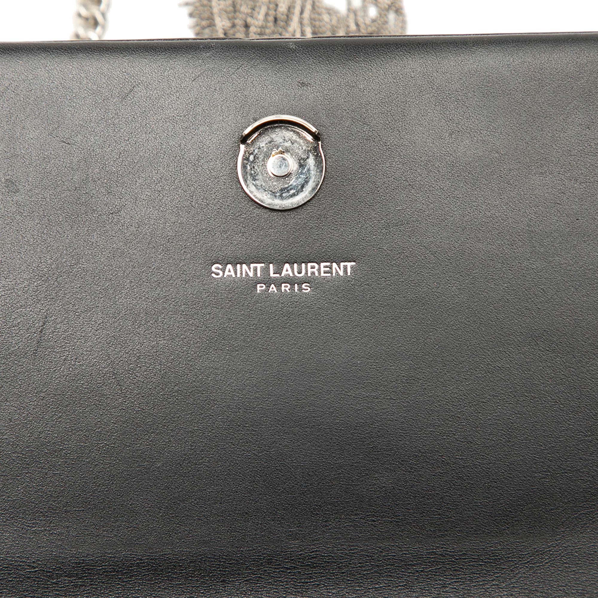Yves Saint Laurent Yves Saint Laurent Calfskin Cloud Star Applique Classic Monogram Kate Tassel Wallet on Chain Size ONE SIZE - 5 Thumbnail