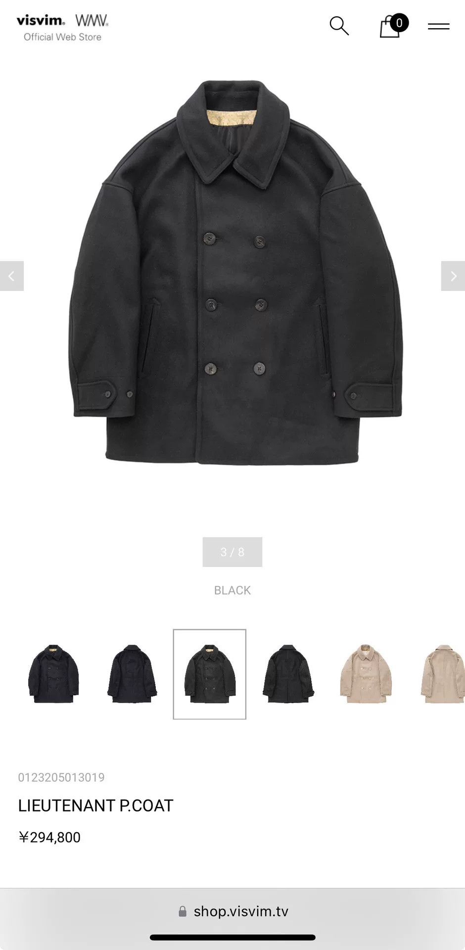 Visvim visvim lieutenant p.coat double-breasted wool Size US L / EU 52-54 / 3 - 8 Thumbnail