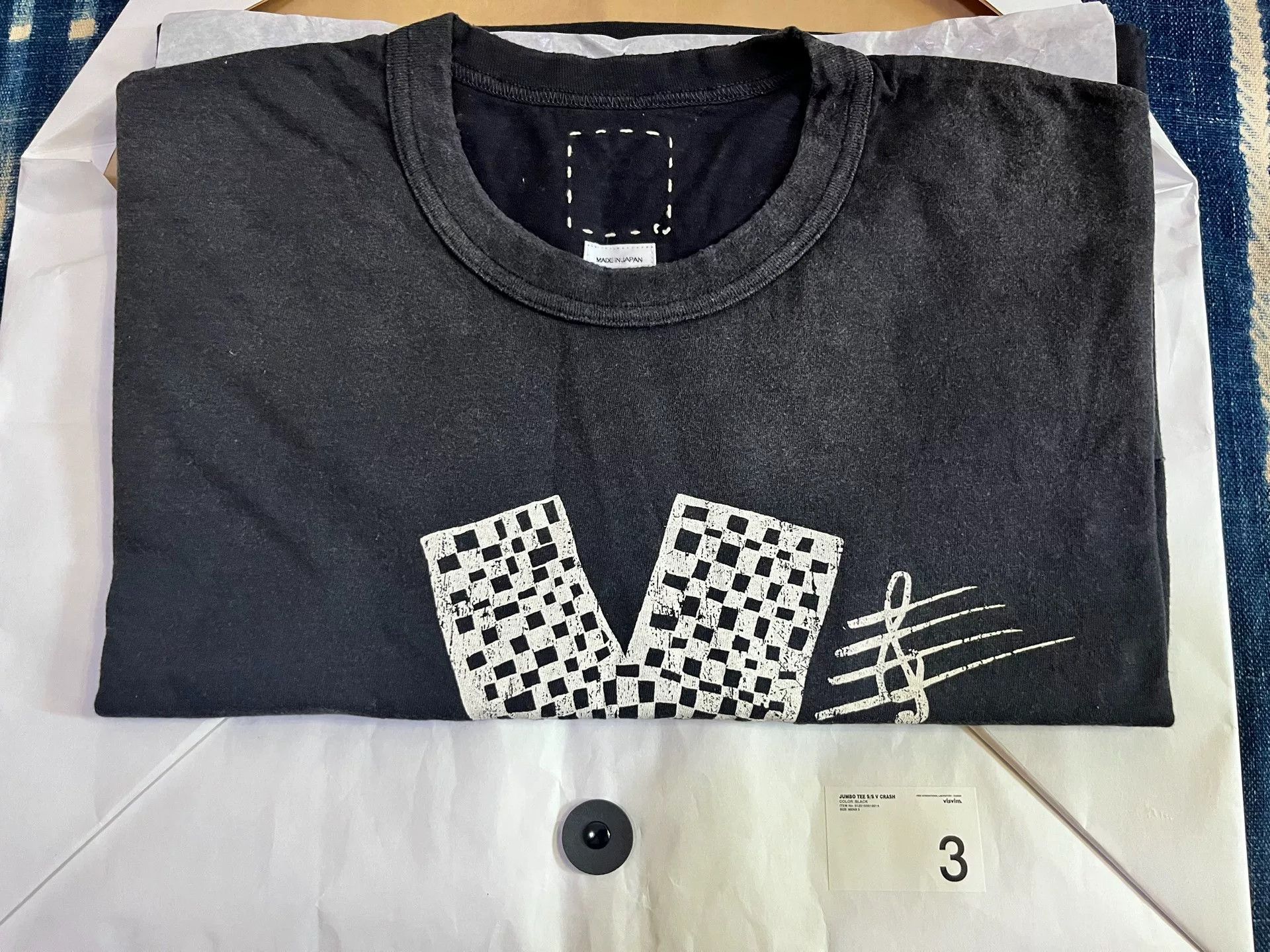 Visvim visvim jumbo tee black short sleeve Size US L / EU 52-54 / 3 - 6 Thumbnail