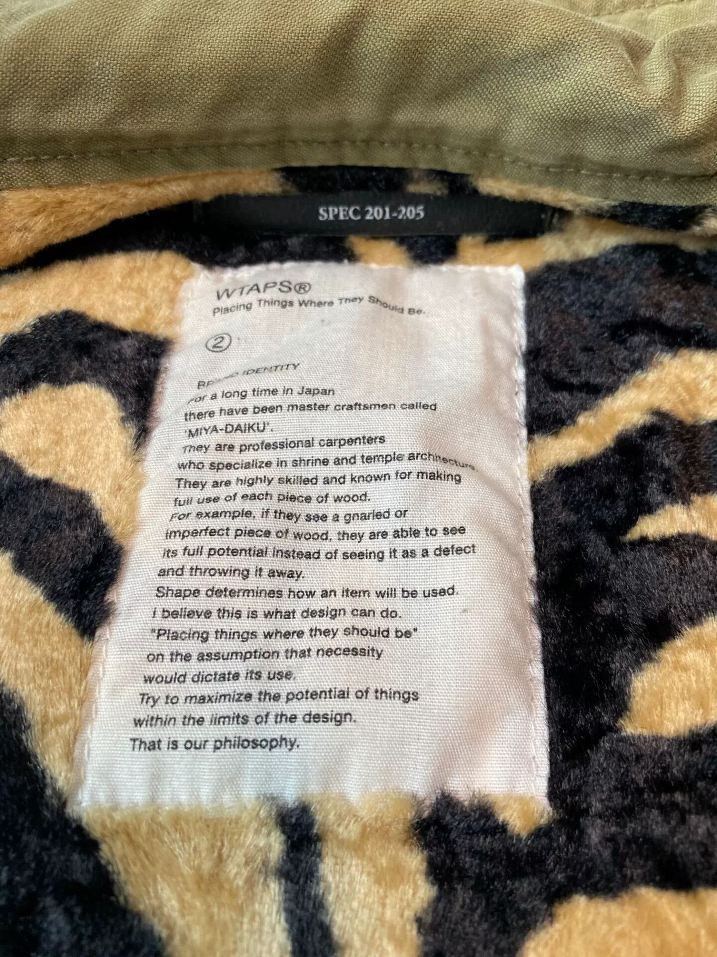 Wtaps WTAPS M65 Military Jacket with Tiger Stripe Lining Size US M / EU 48-50 / 2 - 4 Thumbnail