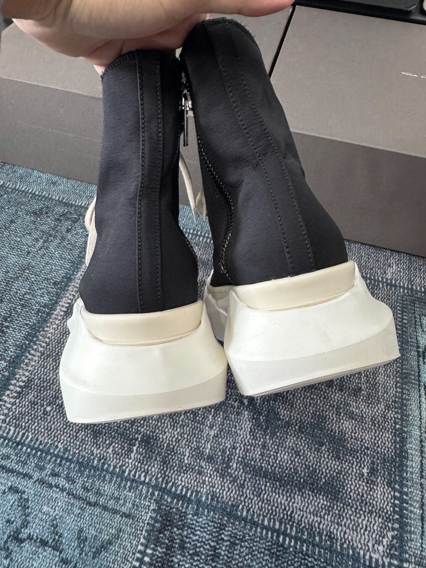 Rick Owens rick owens canvas high-top sneakers Size US 7 / EU 40 - 5 Thumbnail