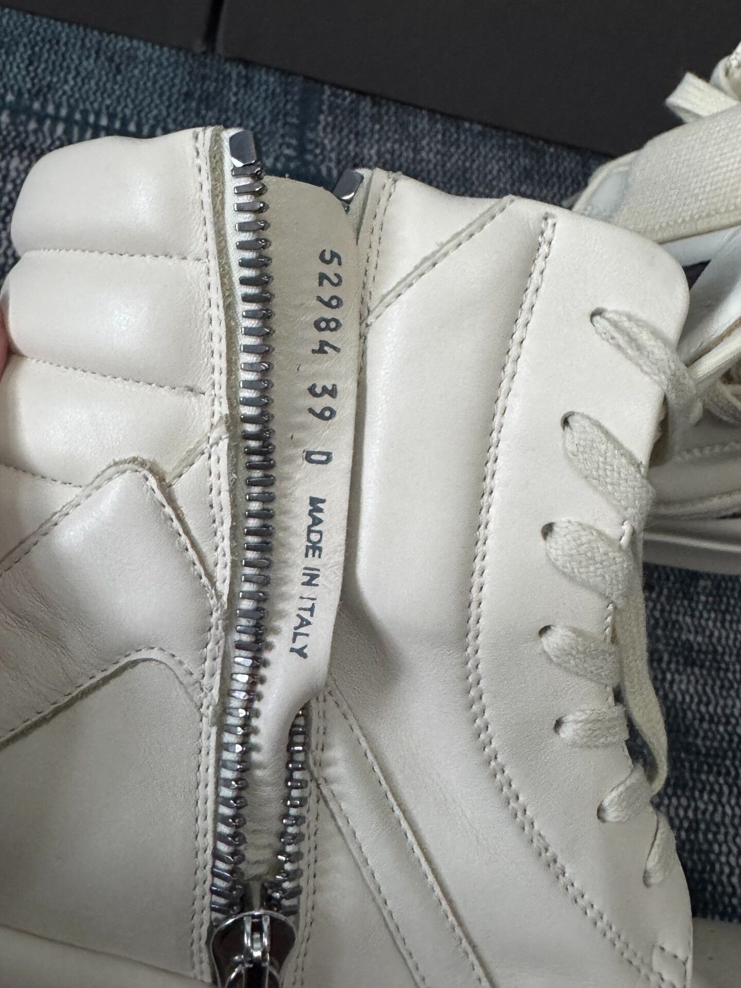 Rick Owens rick owens white low wedge sneakers size 39 Size US 7 / EU 40 - 6 Thumbnail