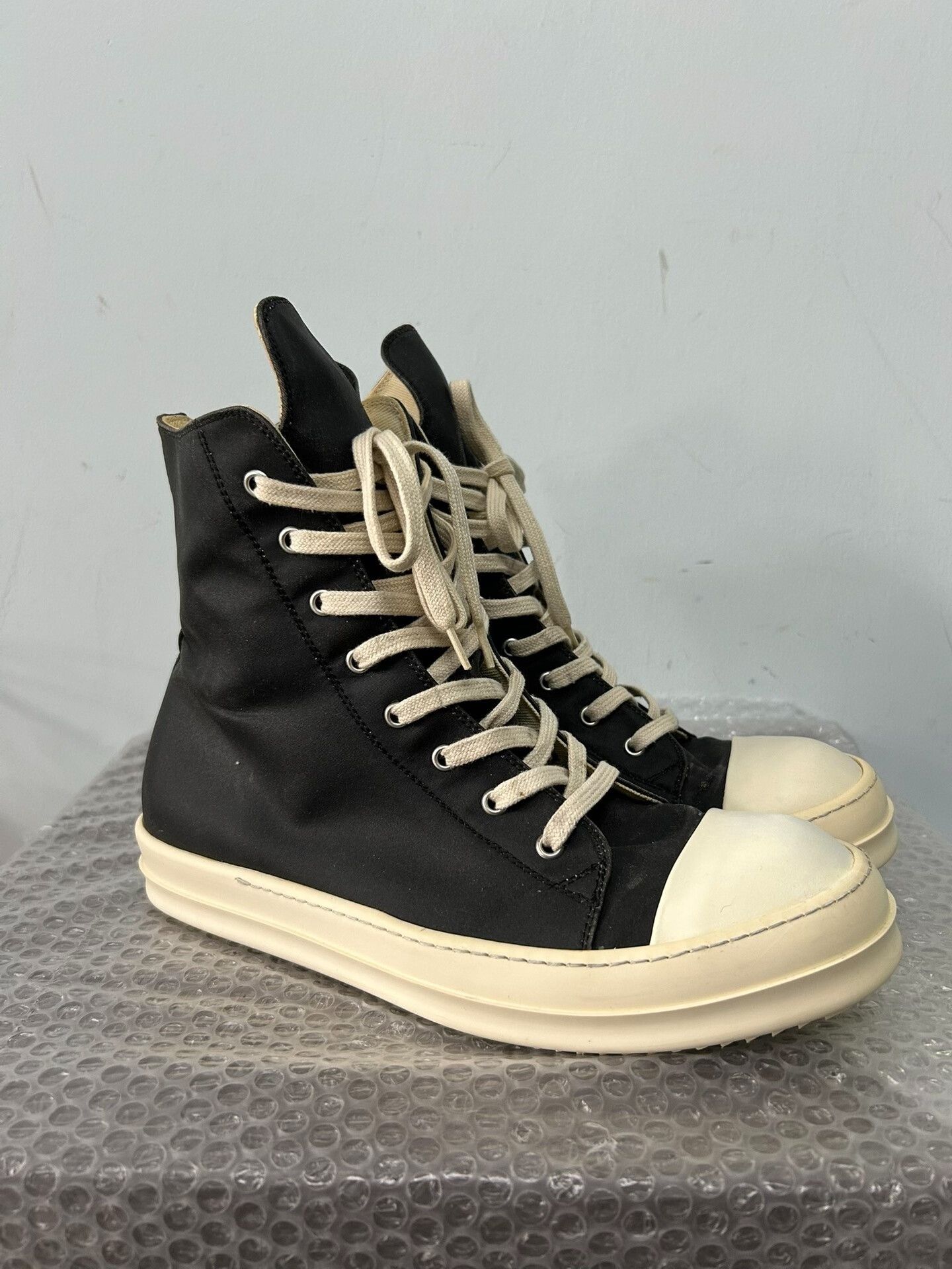Rick Owens rick owens high-top canvas sneakers size 42.5 Size US 9.5 / EU 42-43 - 3 Thumbnail
