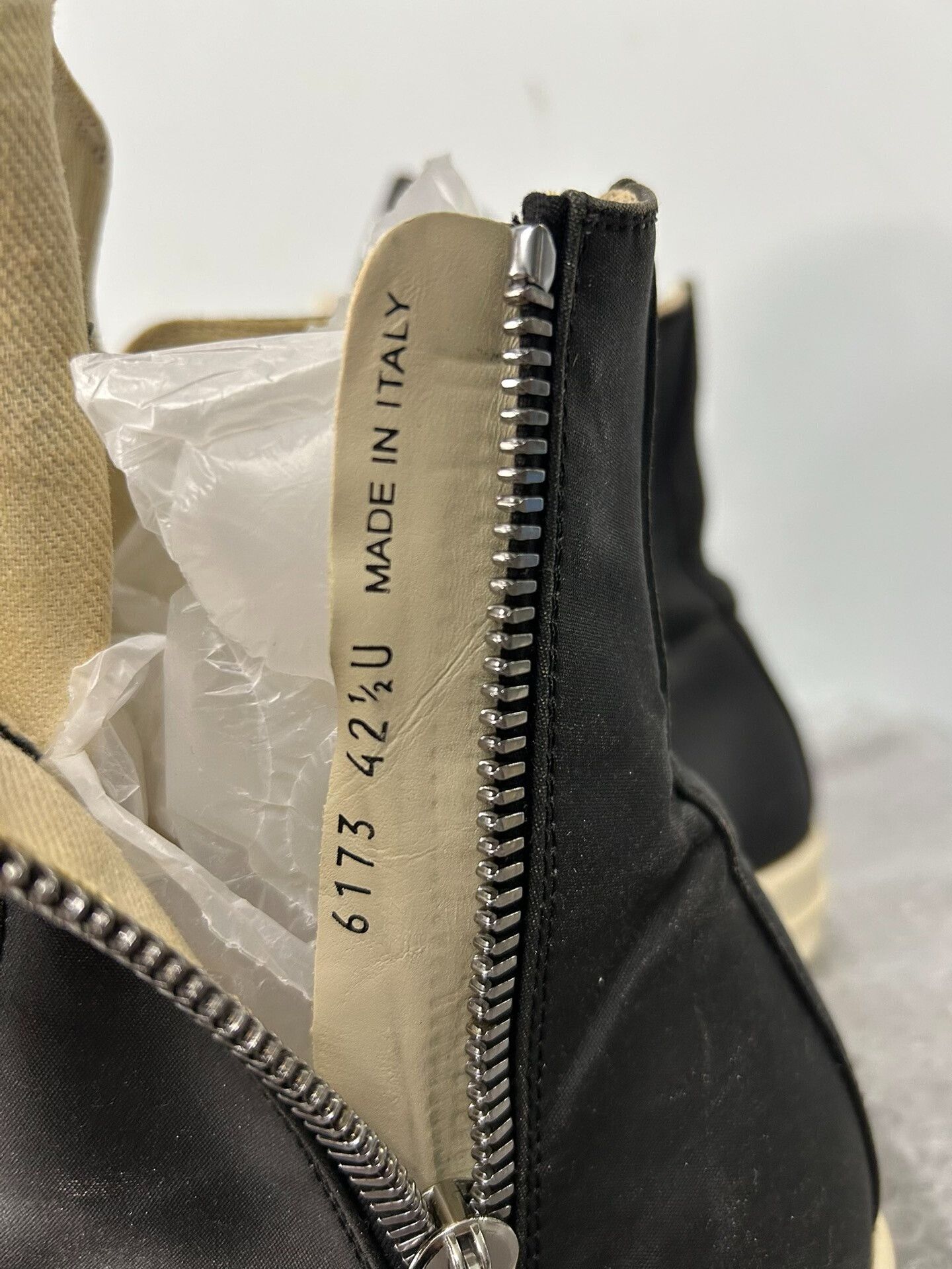 Rick Owens rick owens high-top canvas sneakers size 42.5 Size US 9.5 / EU 42-43 - 5 Thumbnail