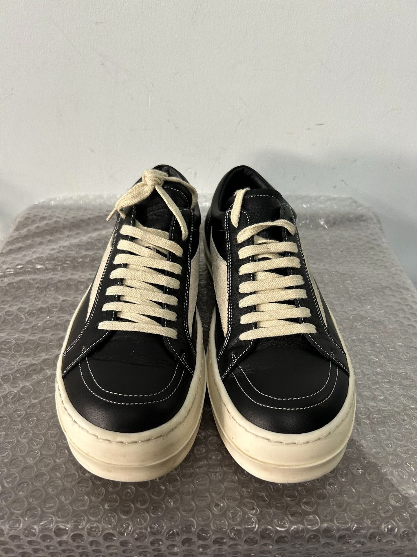 Rick Owens rick owens black leather sneakers size 41 Size US 8 / EU 41 - 2 Thumbnail