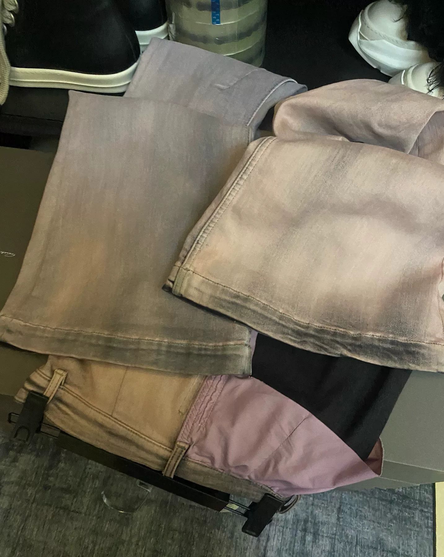 Rick Owens Drkshdw pink flared denim pants by rick owens Size 26" / US 2 / IT 38 - 5 Thumbnail