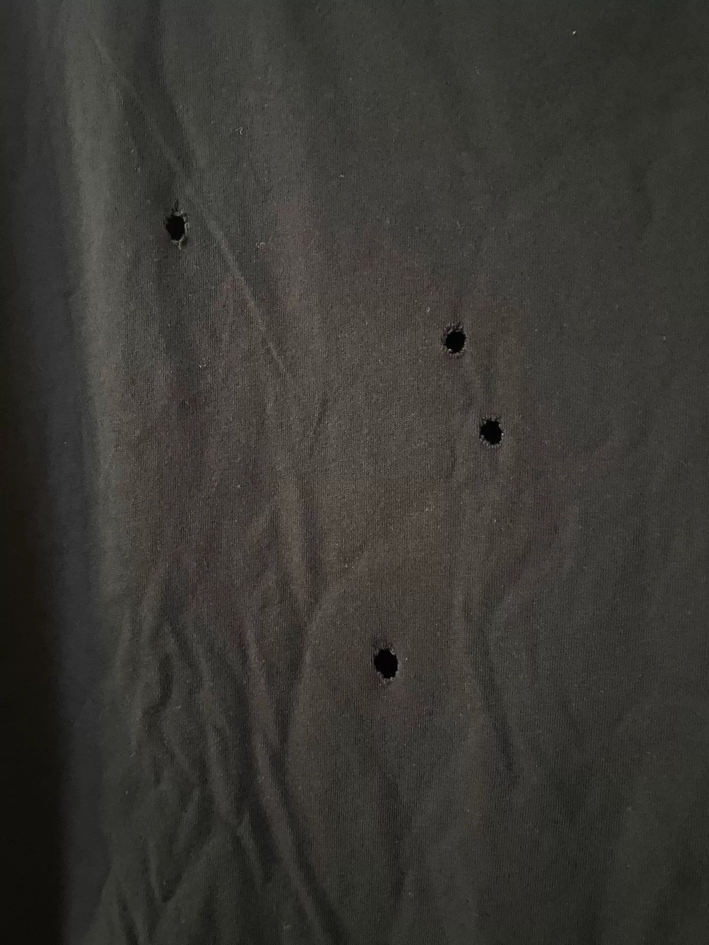 Vetements Vetements Short Sleeve T-Shirt with Bullet Holes Size US S / EU 44-46 / 1 - 4 Thumbnail