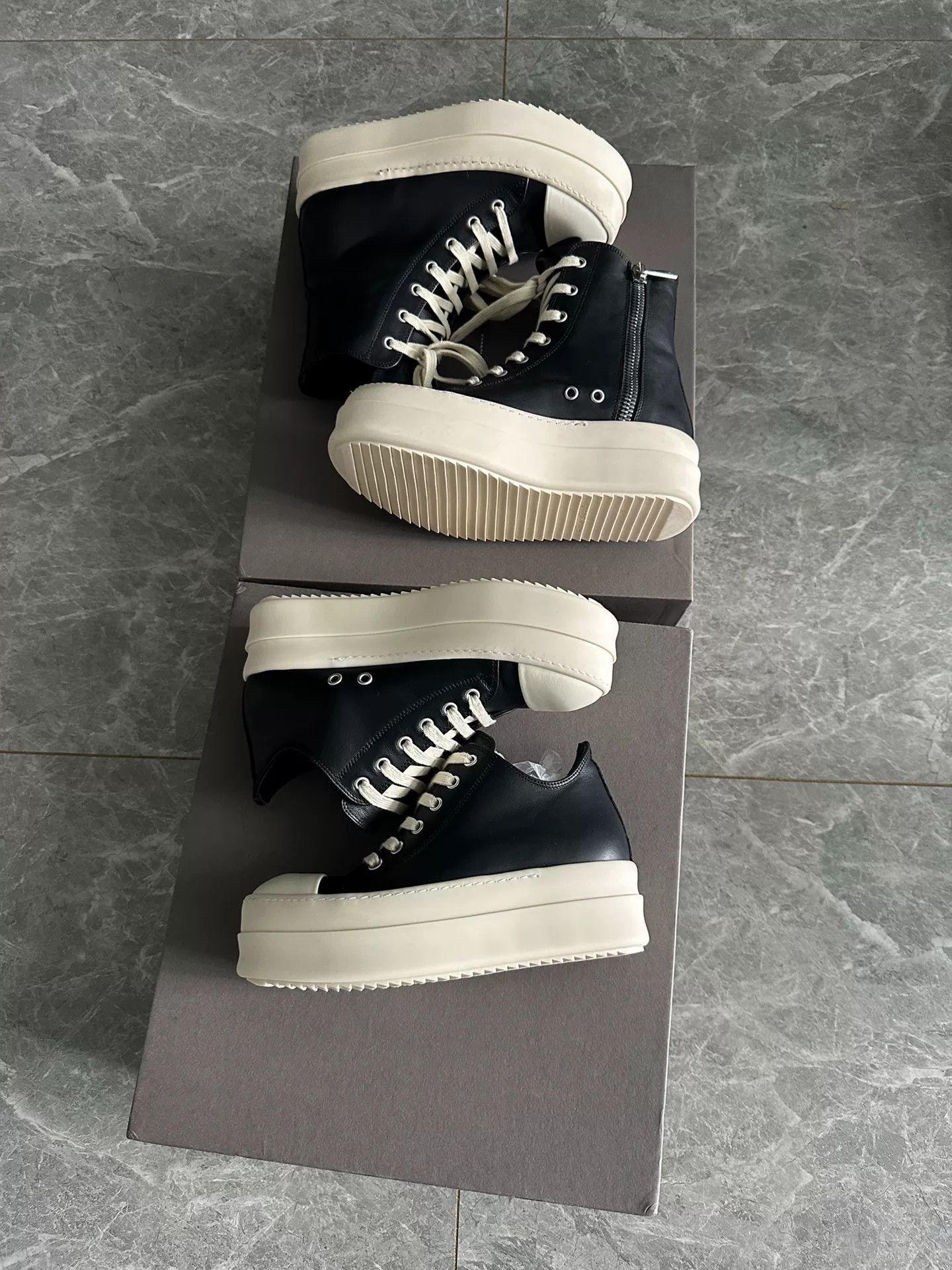 Rick Owens rick owens thick-soled low-top sneakers Size US 5.5 / EU 38 - 7 Thumbnail