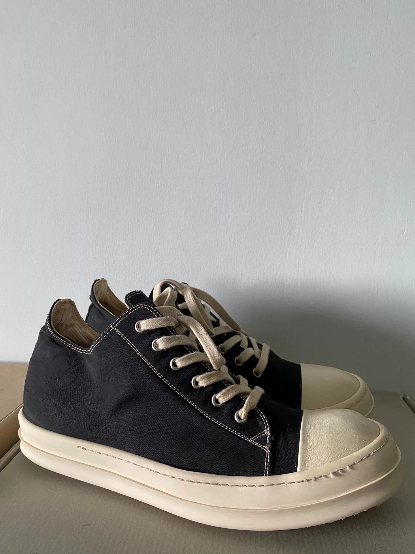 Rick Owens rick owens low-top canvas sneakers size 44 Size US 10.5 / EU 43-44 - 3 Thumbnail