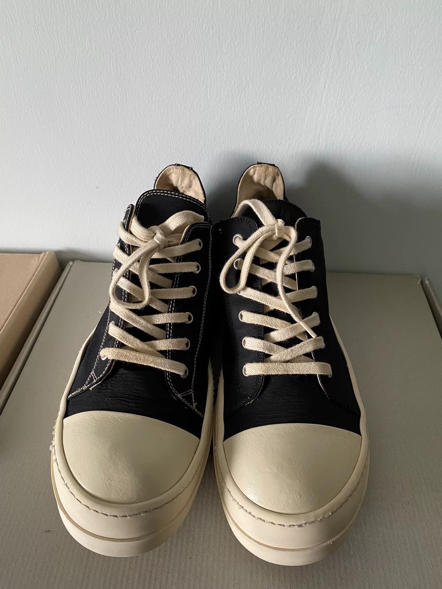 Rick Owens rick owens low-top canvas sneakers size 44 Size US 10.5 / EU 43-44 - 2 Thumbnail