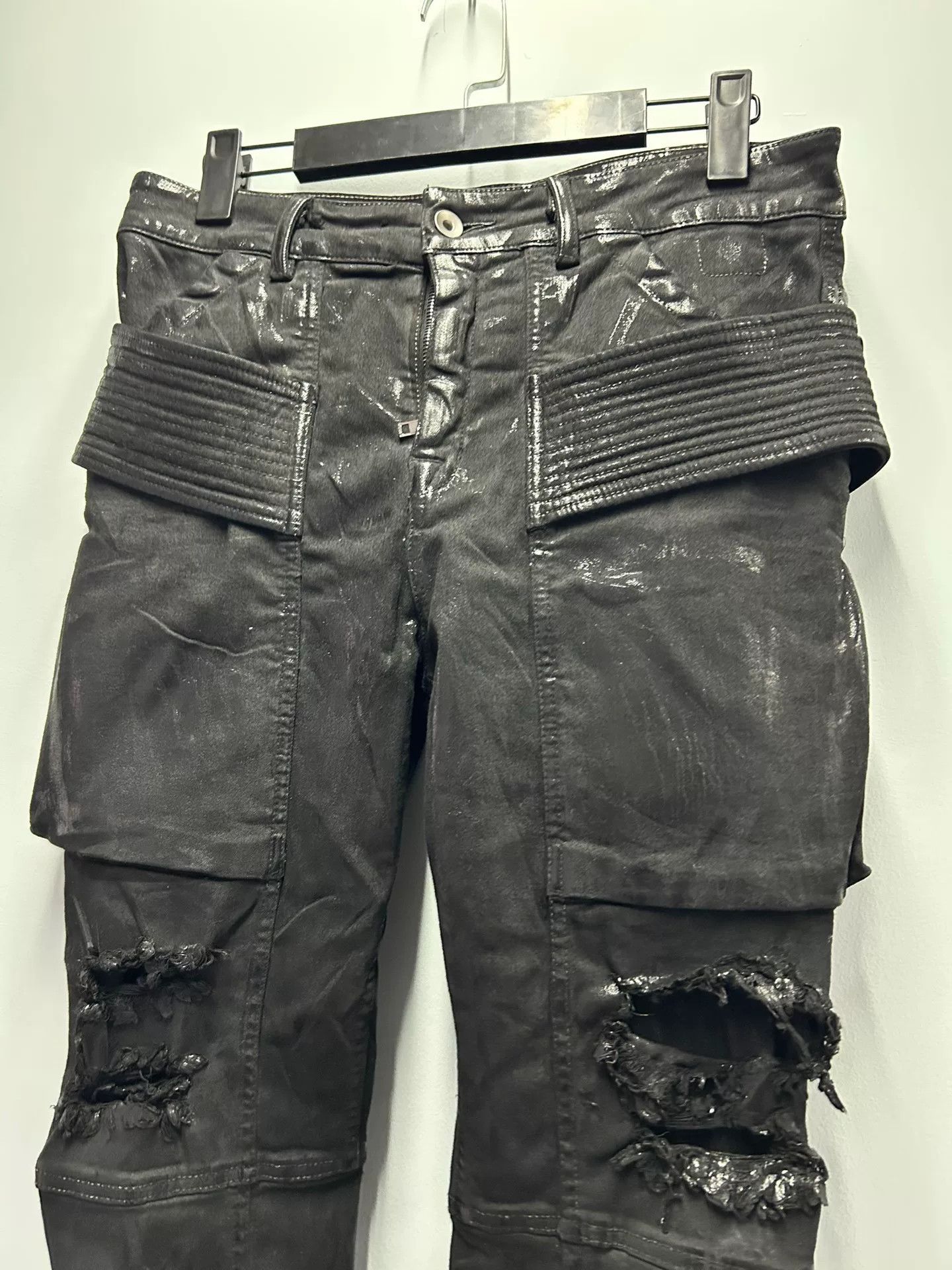 Rick Owens Drkshdw Rick Owens Drkshdw Black Denim Pants Size 29 Size US 29 - 3 Thumbnail