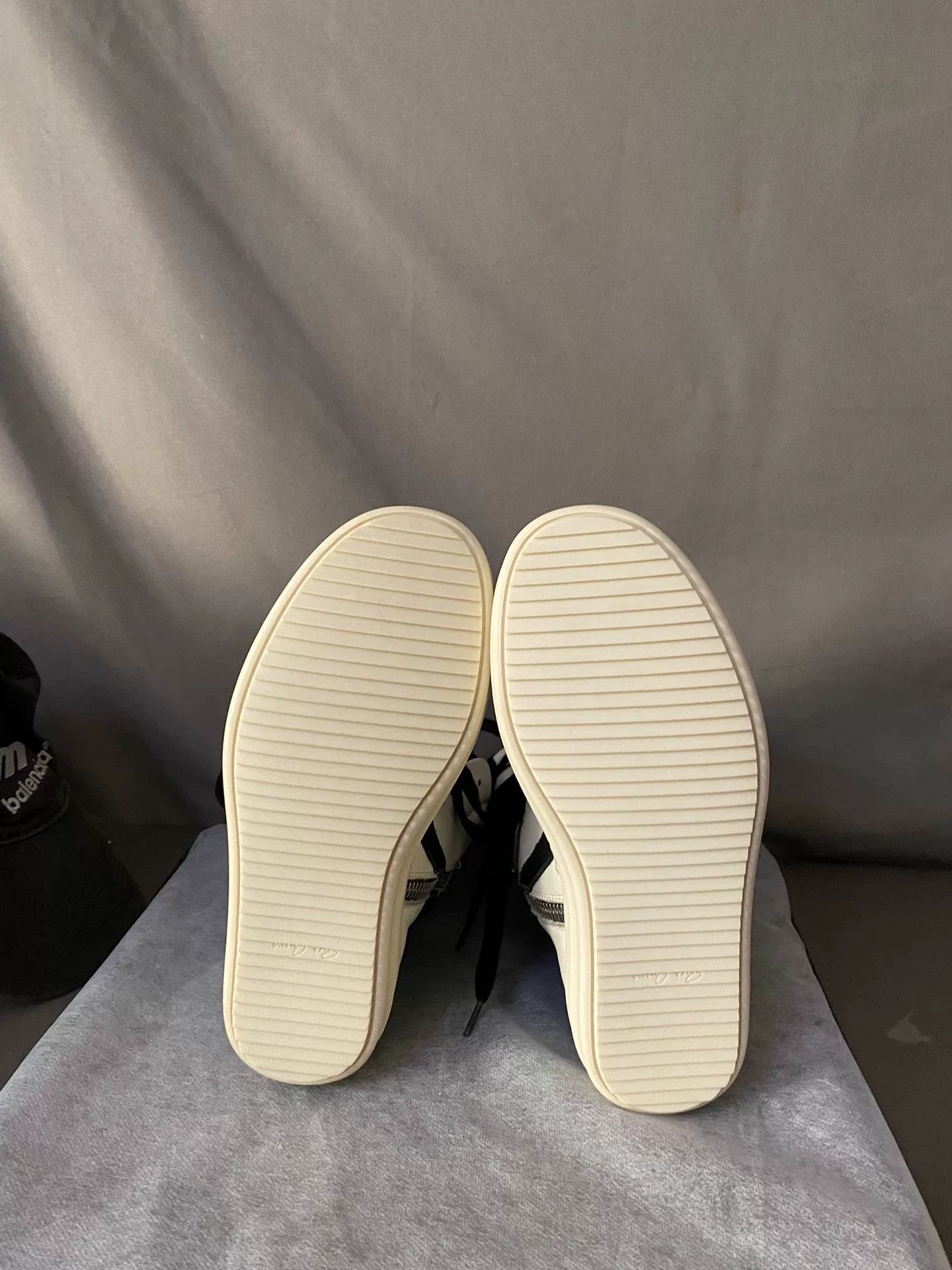 Rick Owens rick owens black and white high-top sneakers Size US 5.5 / EU 38 - 5 Thumbnail