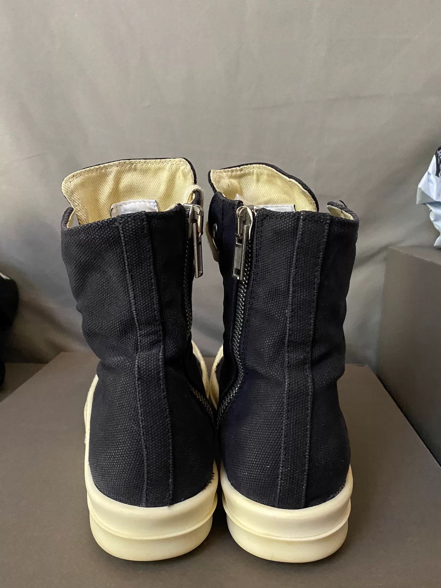 Rick Owens rick owens high top canvas sneakers size 41 Size US 8 / EU 41 - 4 Thumbnail