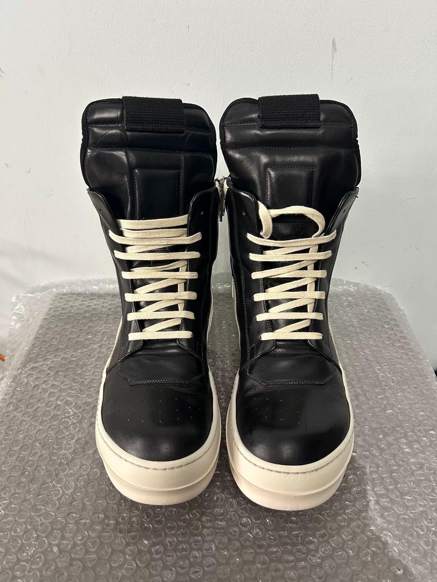 Rick Owens rick owens oversized high-top leather sneakers Size US 8 / EU 41 - 2 Thumbnail