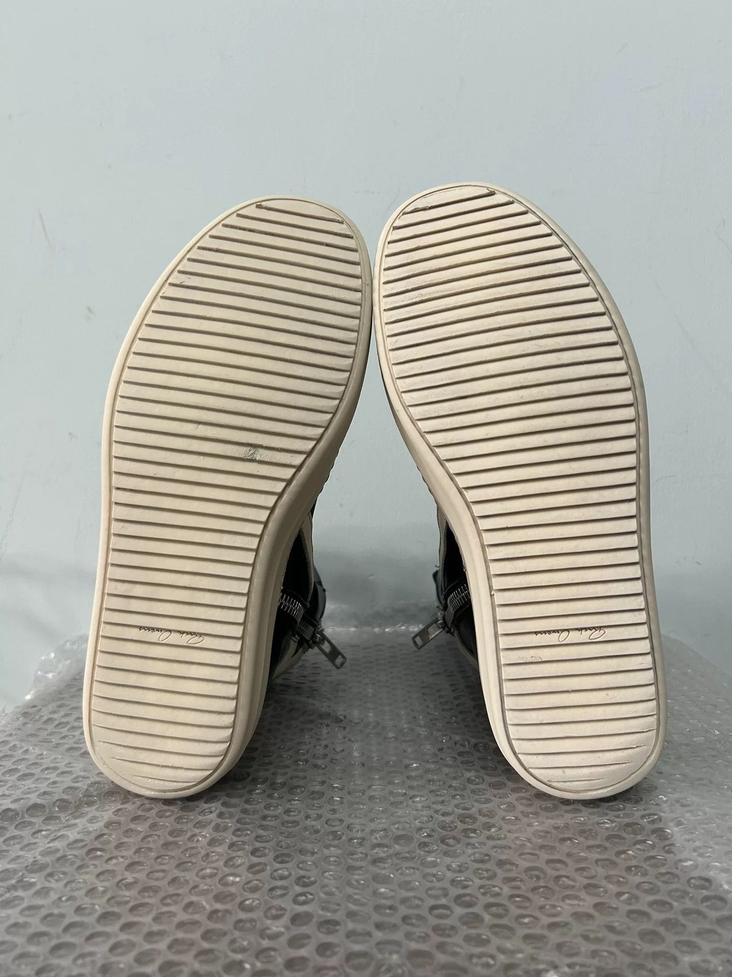 Rick Owens rick owens oversized high-top leather sneakers Size US 8 / EU 41 - 7 Thumbnail