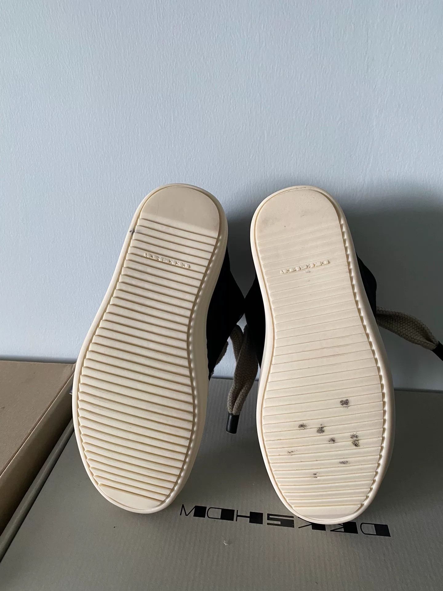 Rick Owens Drkshdw rick owens canvas low-top chunky sneakers Size US 5 / IT 35 - 5 Thumbnail