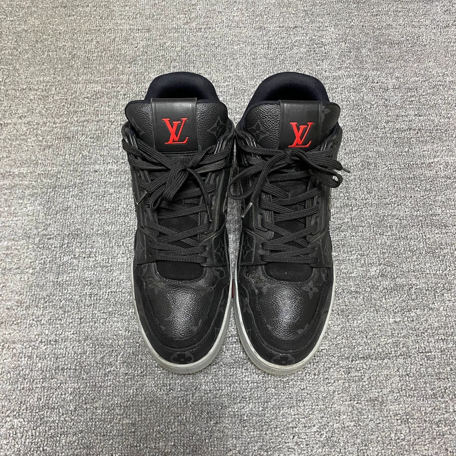 Louis Vuitton LOUIS VUITTON LV Trainer Black Sneakers Size US 7.5 / EU 40-41 - 3 Thumbnail
