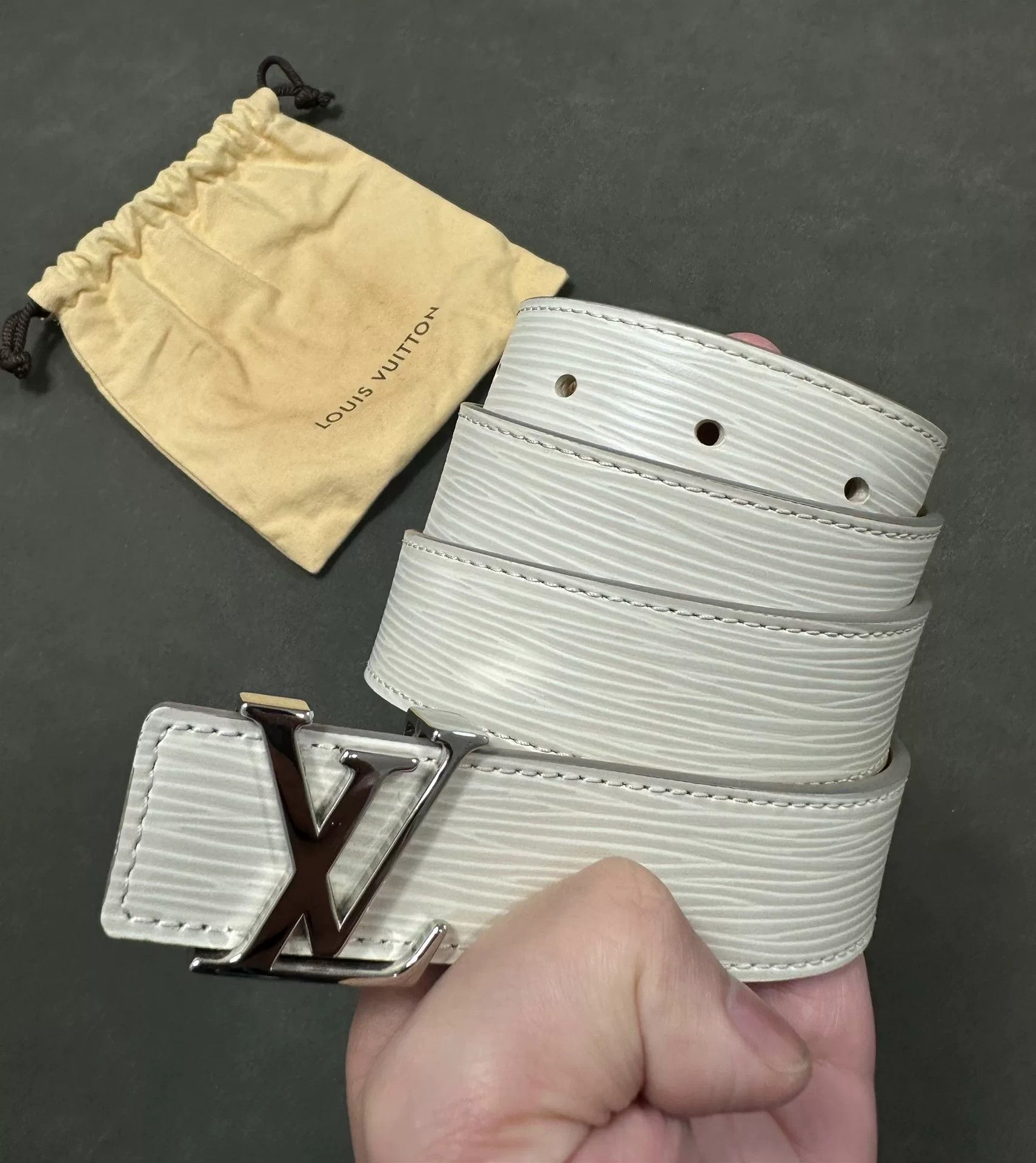 Louis Vuitton Louis Vuitton White Water Ripple Belt Size ONE SIZE - 3 Thumbnail