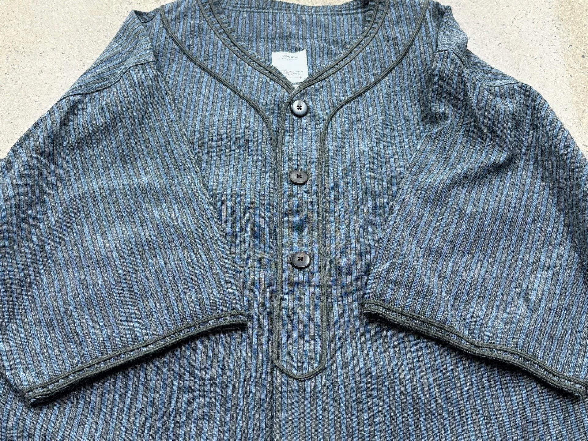 Visvim visvim dugout striped shirt in wool blend Size US M / EU 48-50 / 2 - 2 Thumbnail