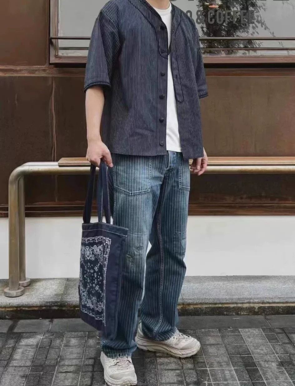 Visvim visvim dugout striped shirt in wool blend Size US M / EU 48-50 / 2 - 4 Thumbnail