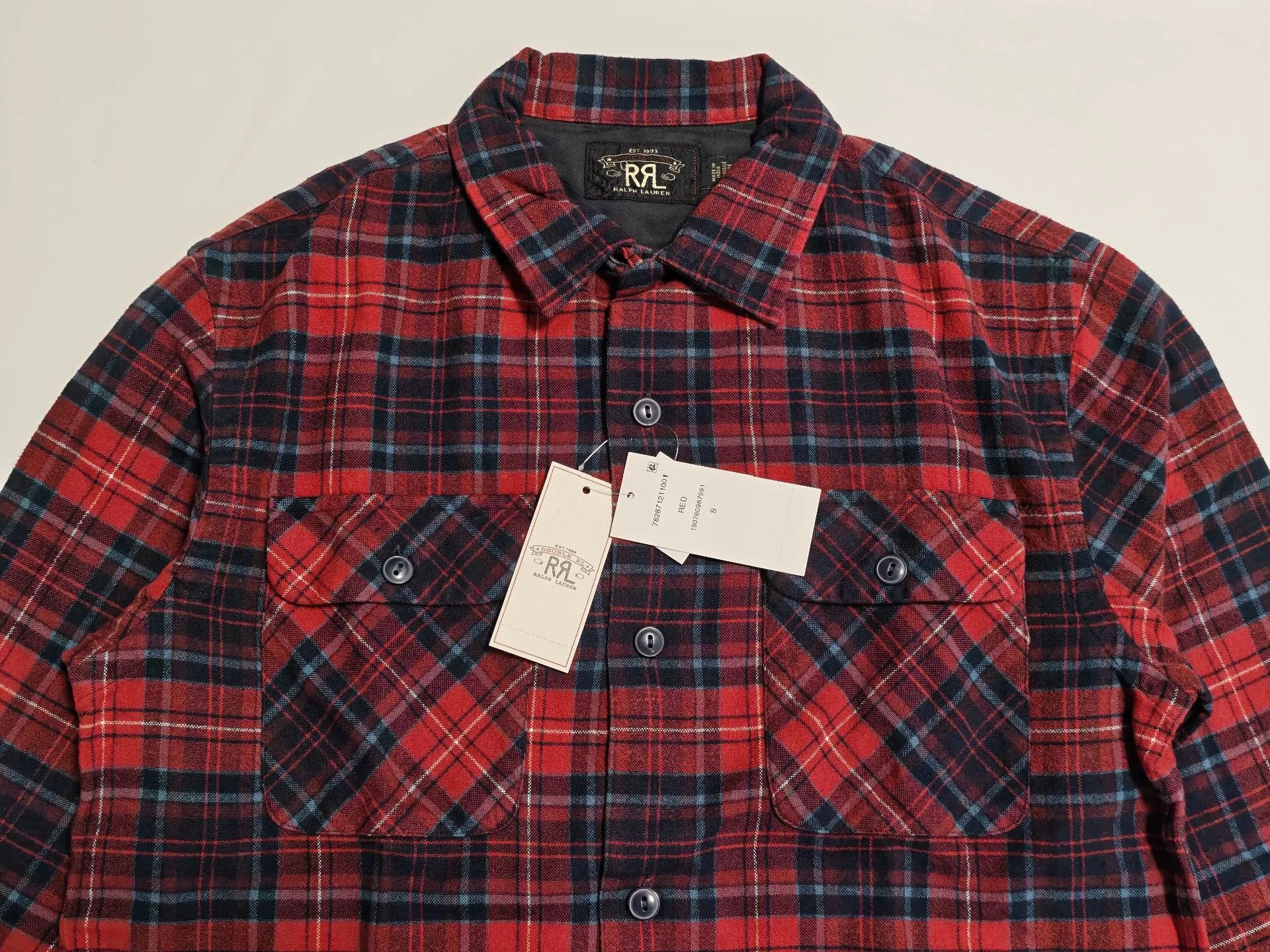 RRL Ralph Lauren Ralph Lauren RRL Red Black Plaid Shirt Size US S / EU 44-46 / 1 - 2 Thumbnail