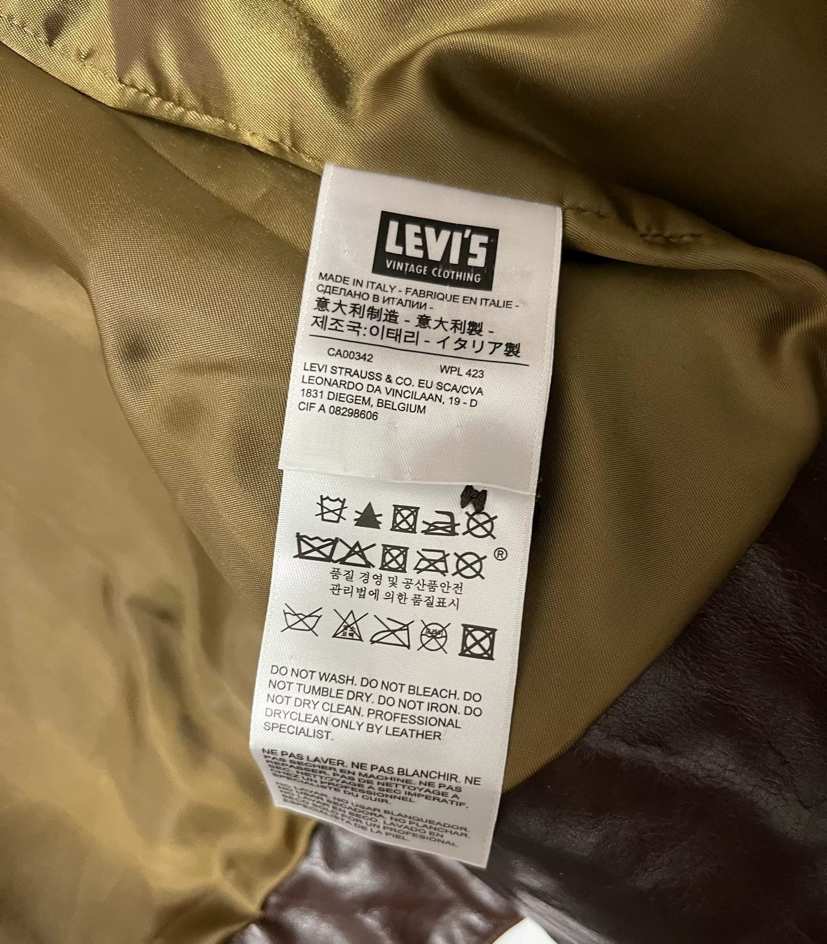 Levi's Vintage Clothing levi's leather jacket lvc einstein style Size US M / EU 48-50 / 2 - 5 Thumbnail