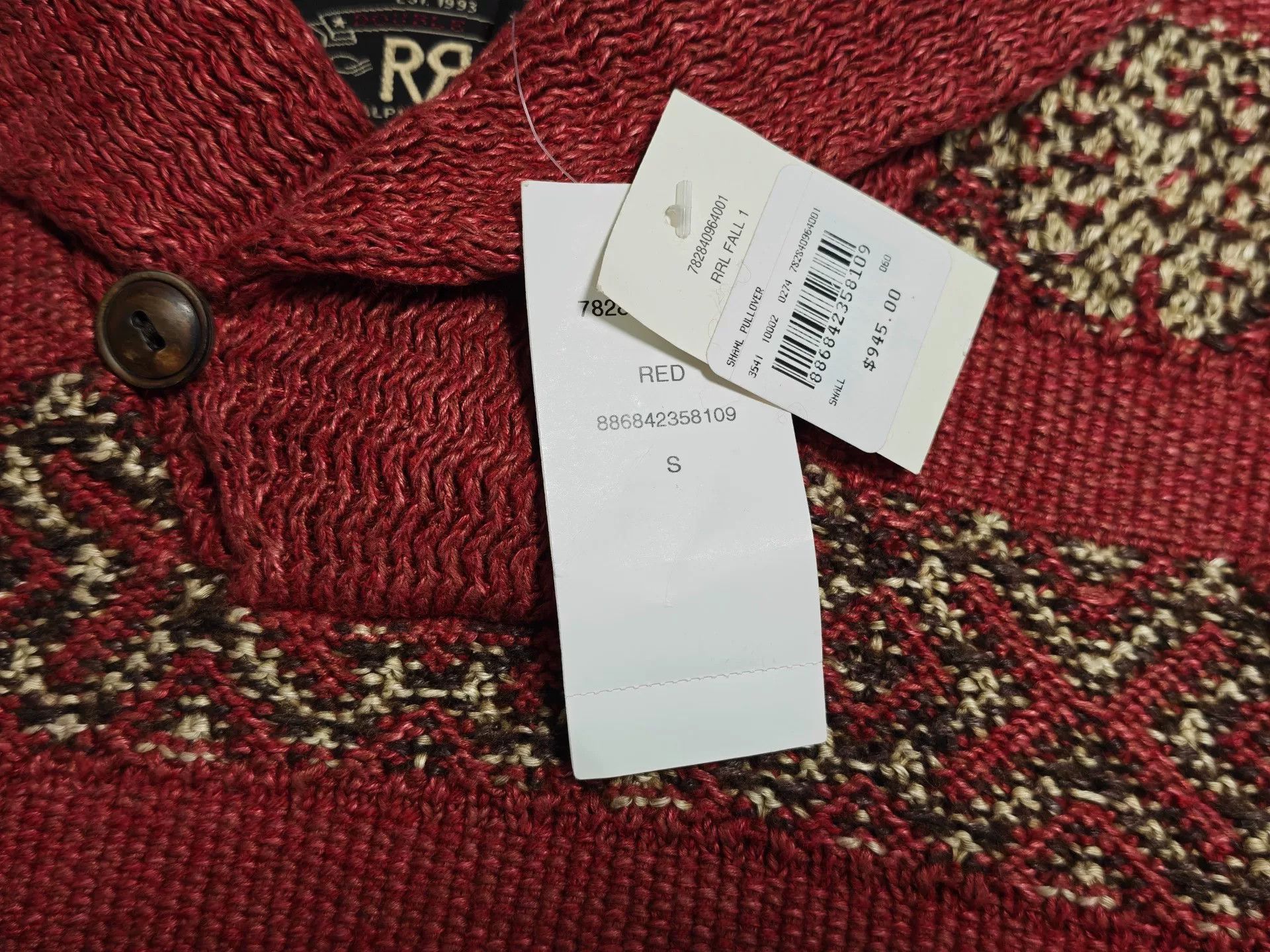 RRL Ralph Lauren Ralph Lauren RRL Fair Isle Knit Sweater Size US S / EU 44-46 / 1 - 3 Thumbnail