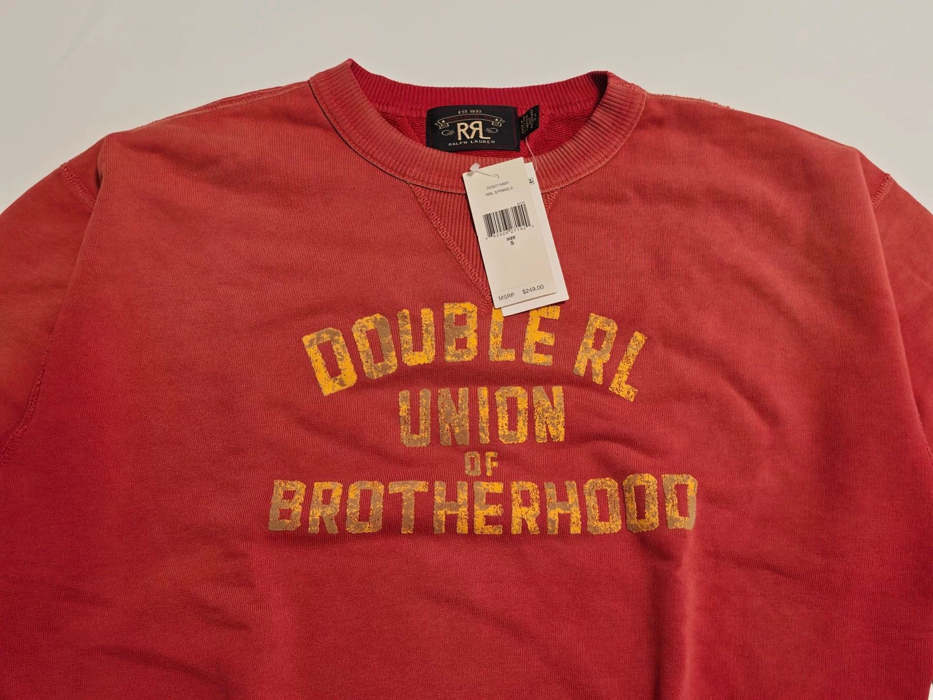 RRL Ralph Lauren ralph lauren rrl vintage red sweatshirt Size US S / EU 44-46 / 1 - 2 Thumbnail