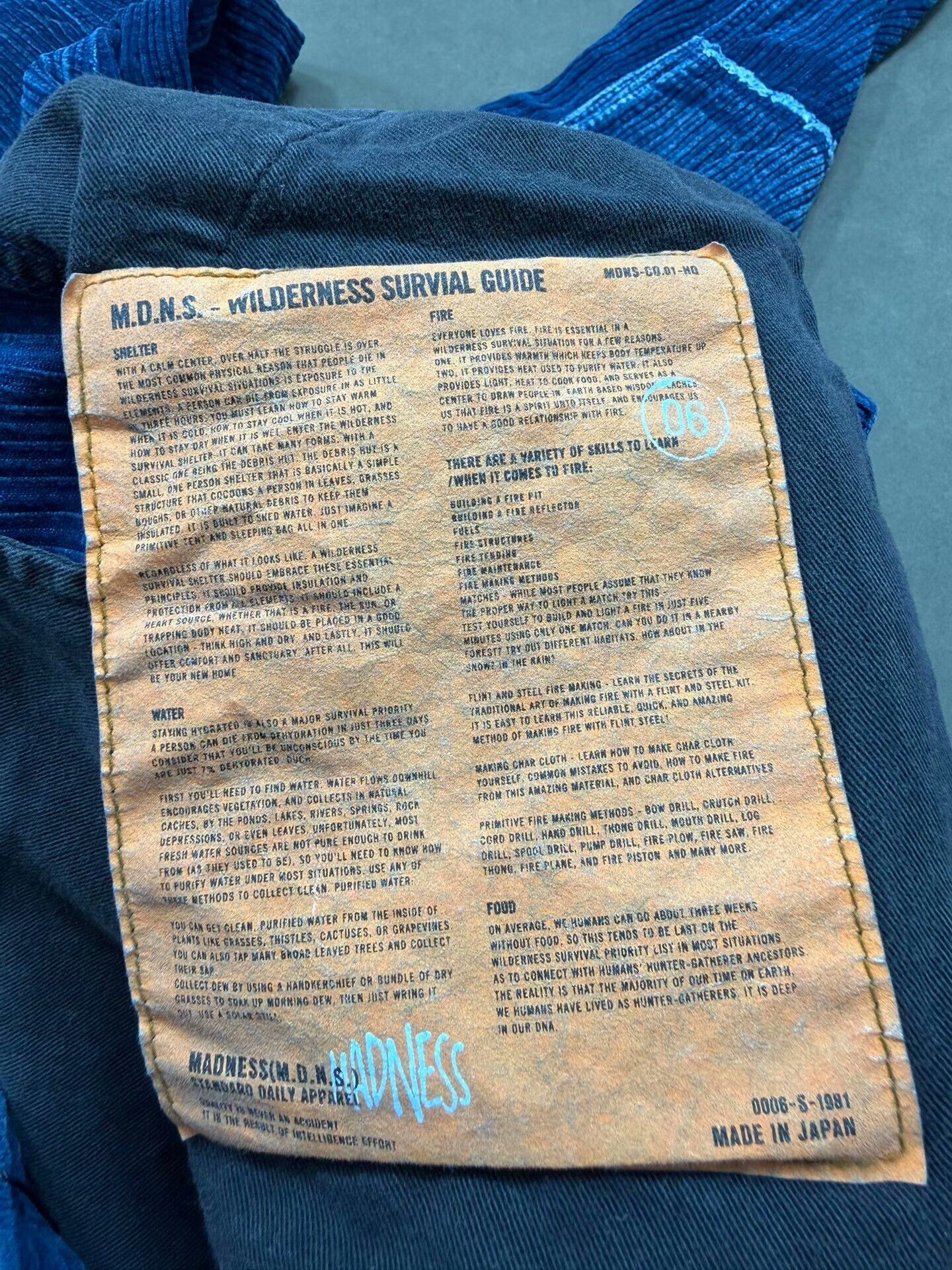 Madness madness kendogi corduroy pants blue dyed Size US 31 - 7 Thumbnail