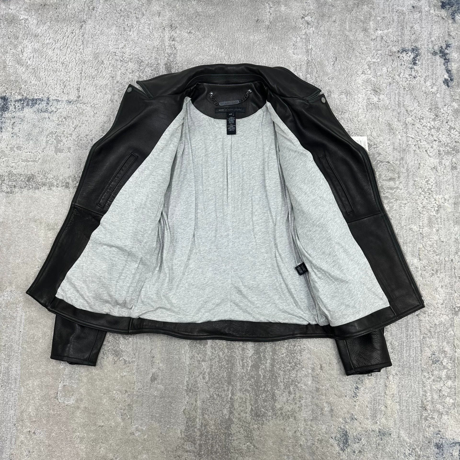 Marc by Marc Jacobs black leather biker jacket by marc jacobs Size US S / EU 44-46 / 1 - 5 Thumbnail