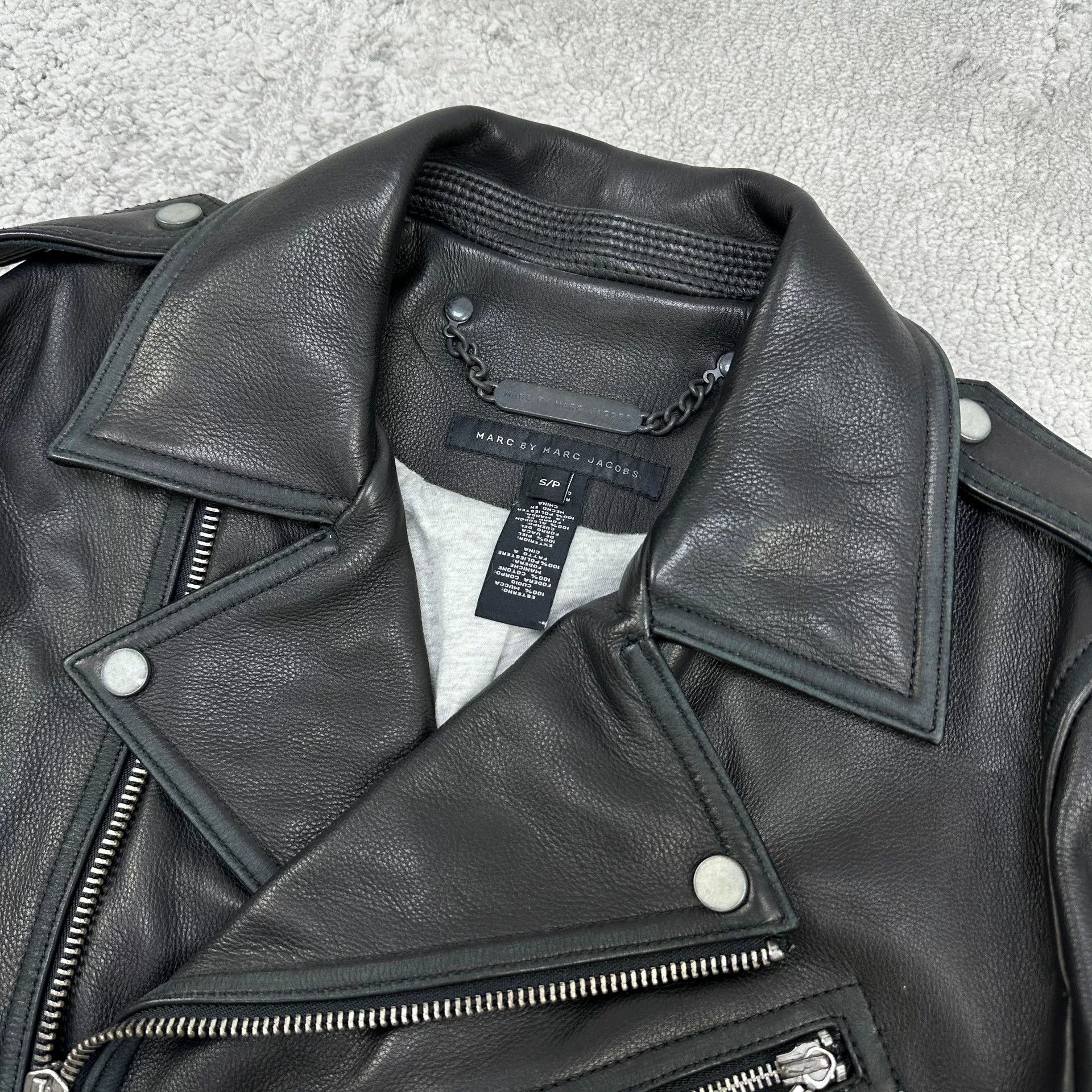 Marc by Marc Jacobs black leather biker jacket by marc jacobs Size US S / EU 44-46 / 1 - 3 Thumbnail