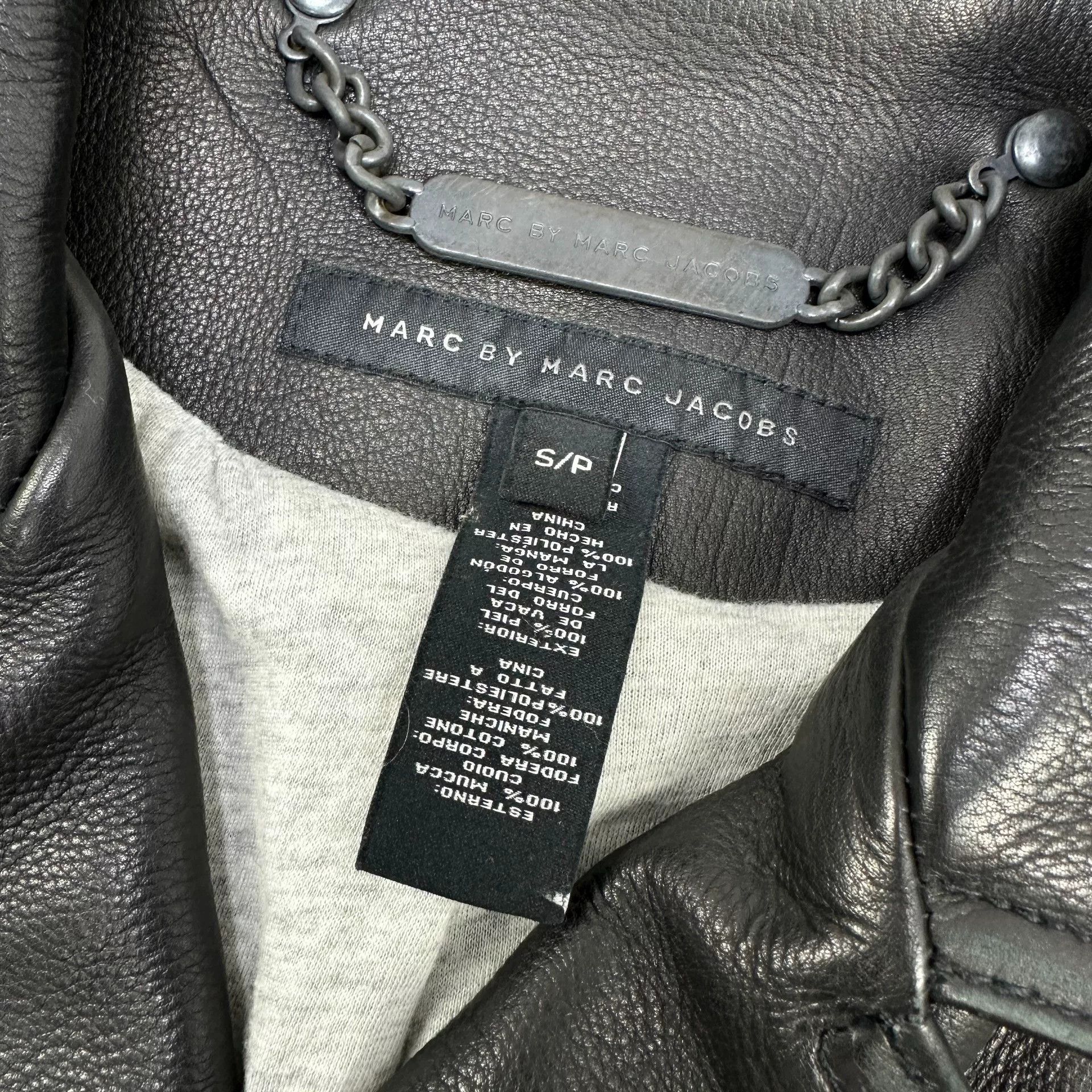 Marc by Marc Jacobs black leather biker jacket by marc jacobs Size US S / EU 44-46 / 1 - 4 Thumbnail