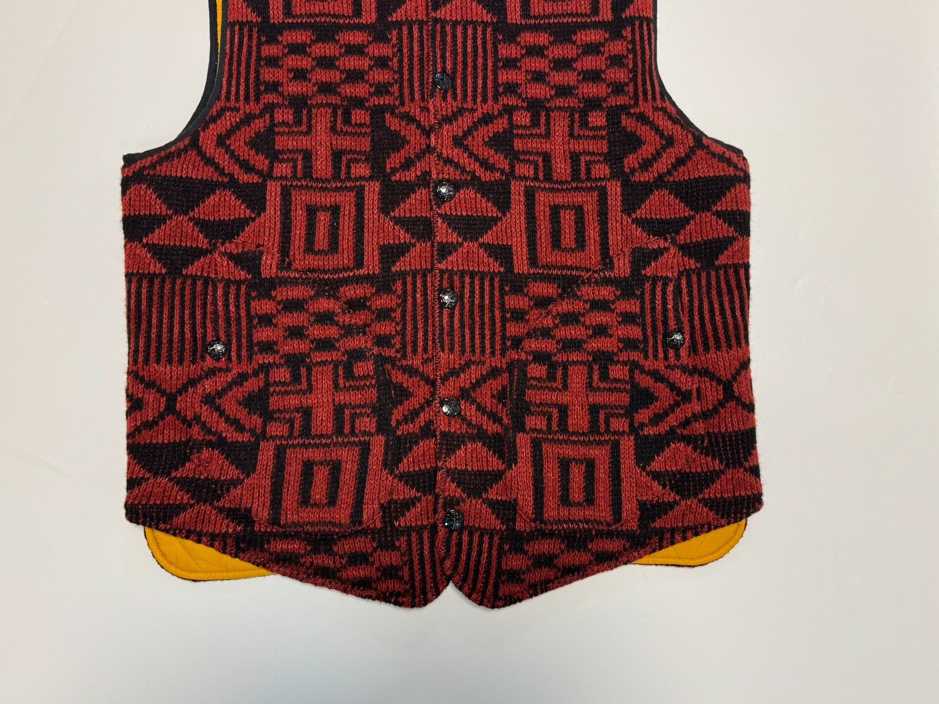 rrl southwestern jacquard knit vest size s