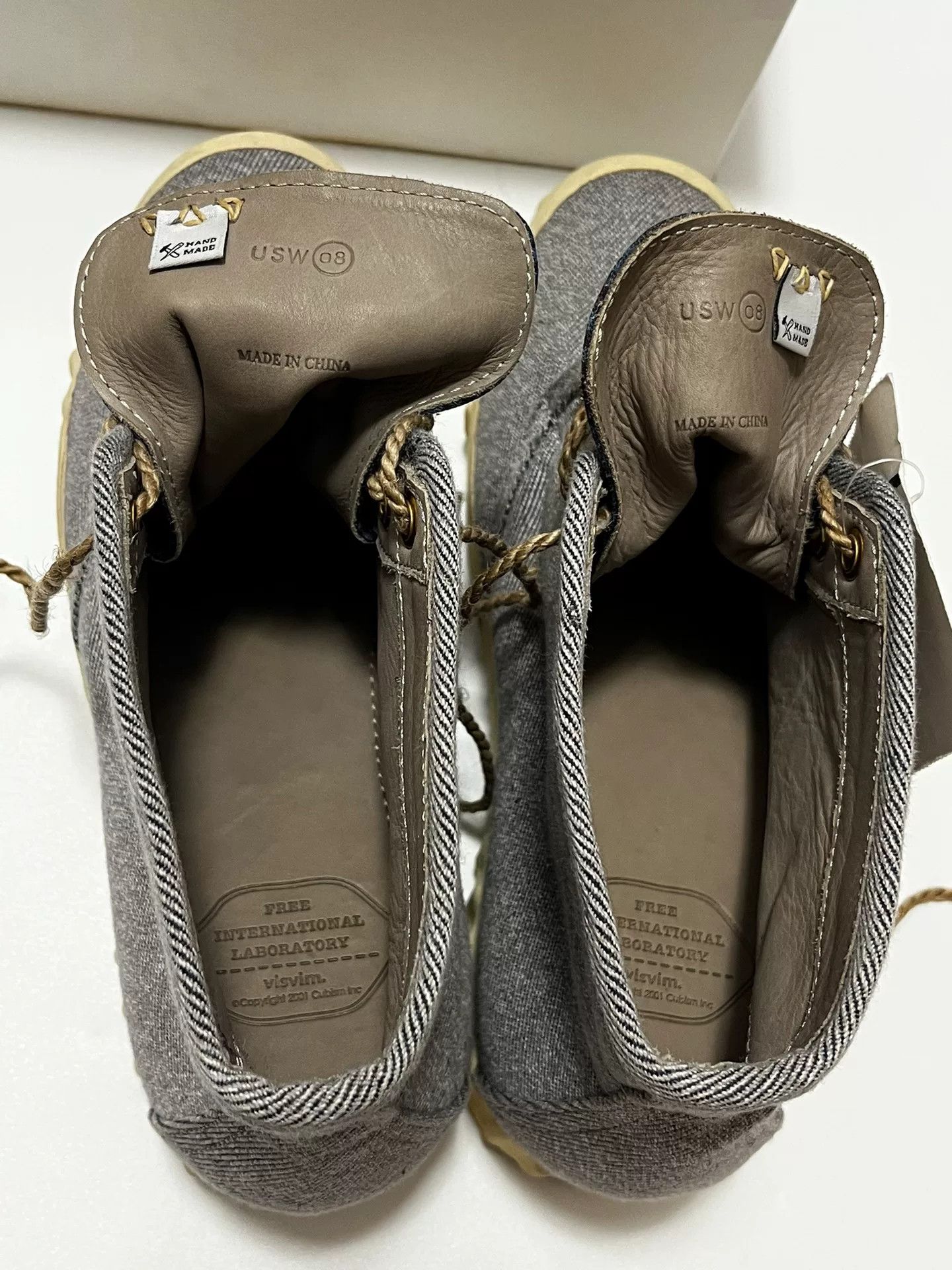 Visvim visvim udiam folk grey high-top trainers Size US 8 / EU 41 - 2 Thumbnail