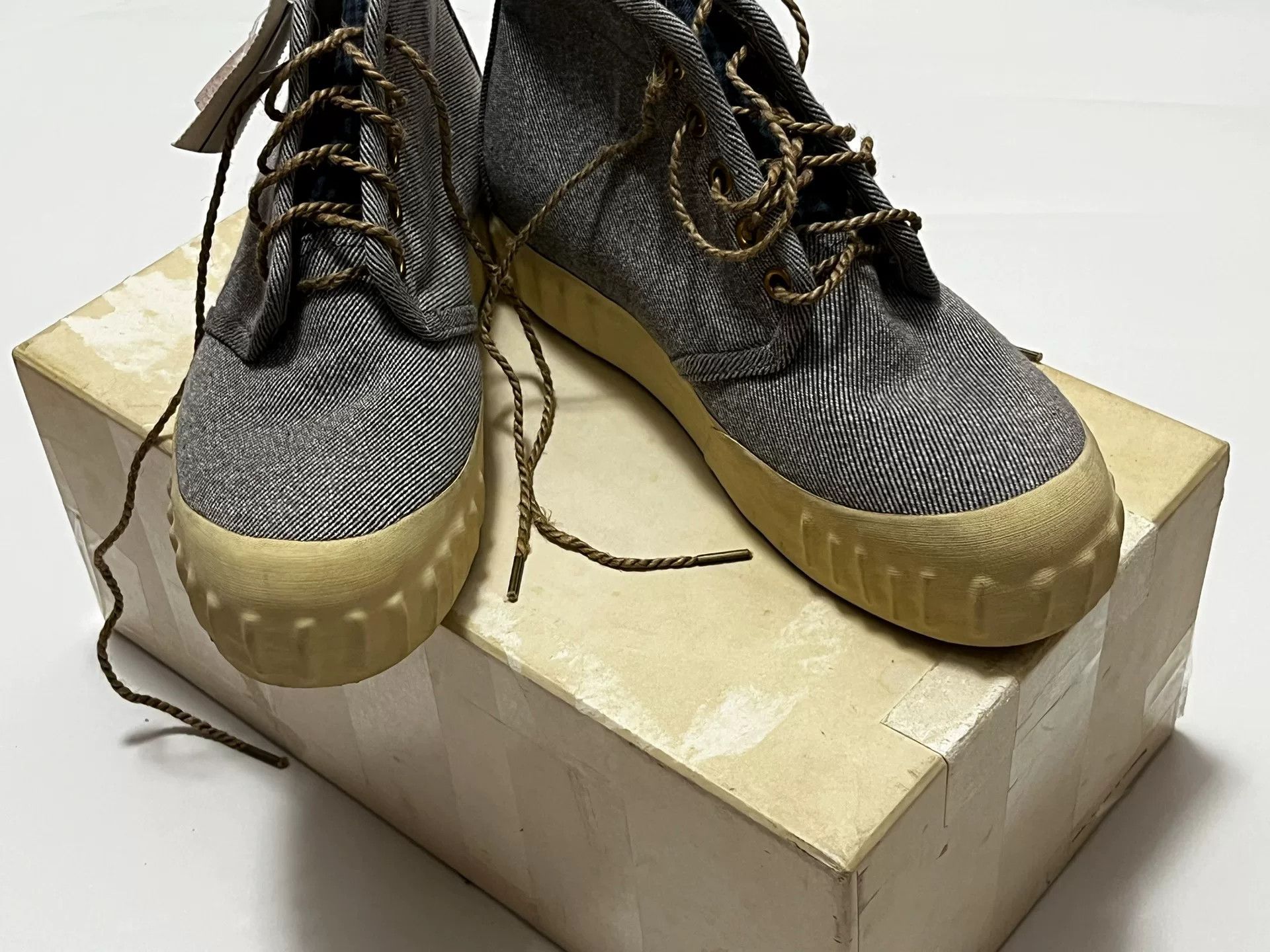 Visvim visvim udiam folk grey high-top trainers Size US 8 / EU 41 - 3 Thumbnail