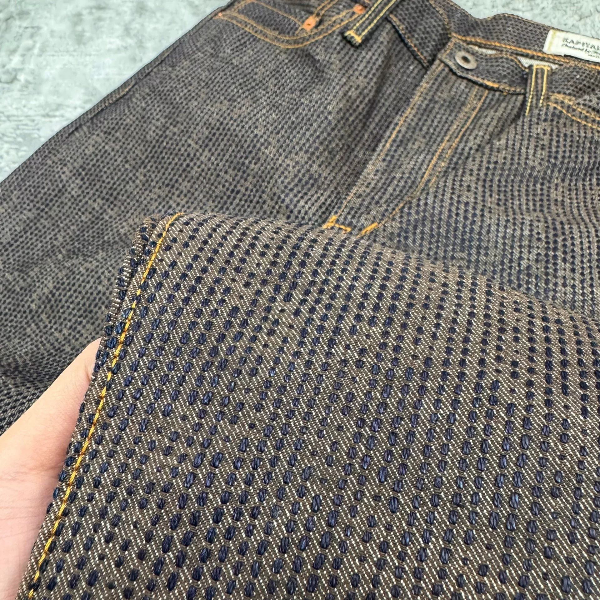 Kapital Kapital Century Khaki Dyed Denim Pants Size US 32 / EU 48 - 5 Thumbnail
