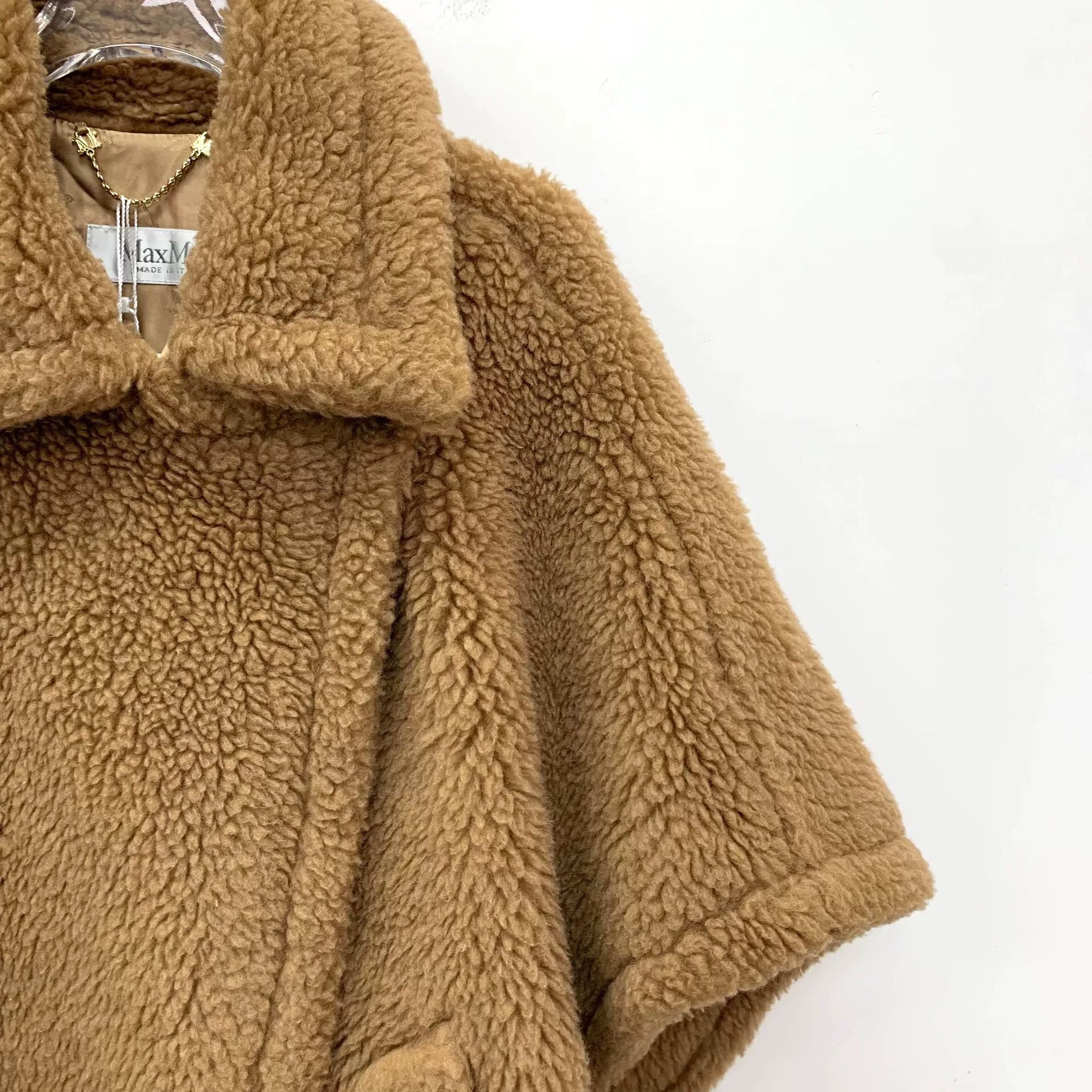 Max Mara maxmara brown camel wool cape coat Size M / US 6-8 / IT 42-44 - 3 Thumbnail