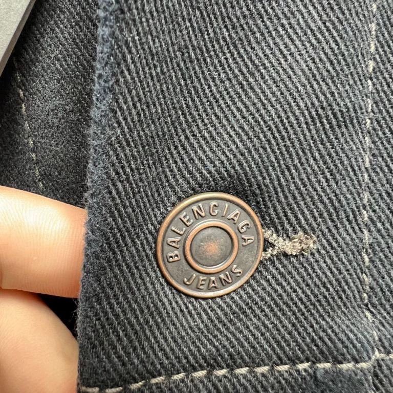 Balenciaga Balenciaga Double B Logo Denim Jacket Size US XS / EU 42 / 0 - 4 Thumbnail
