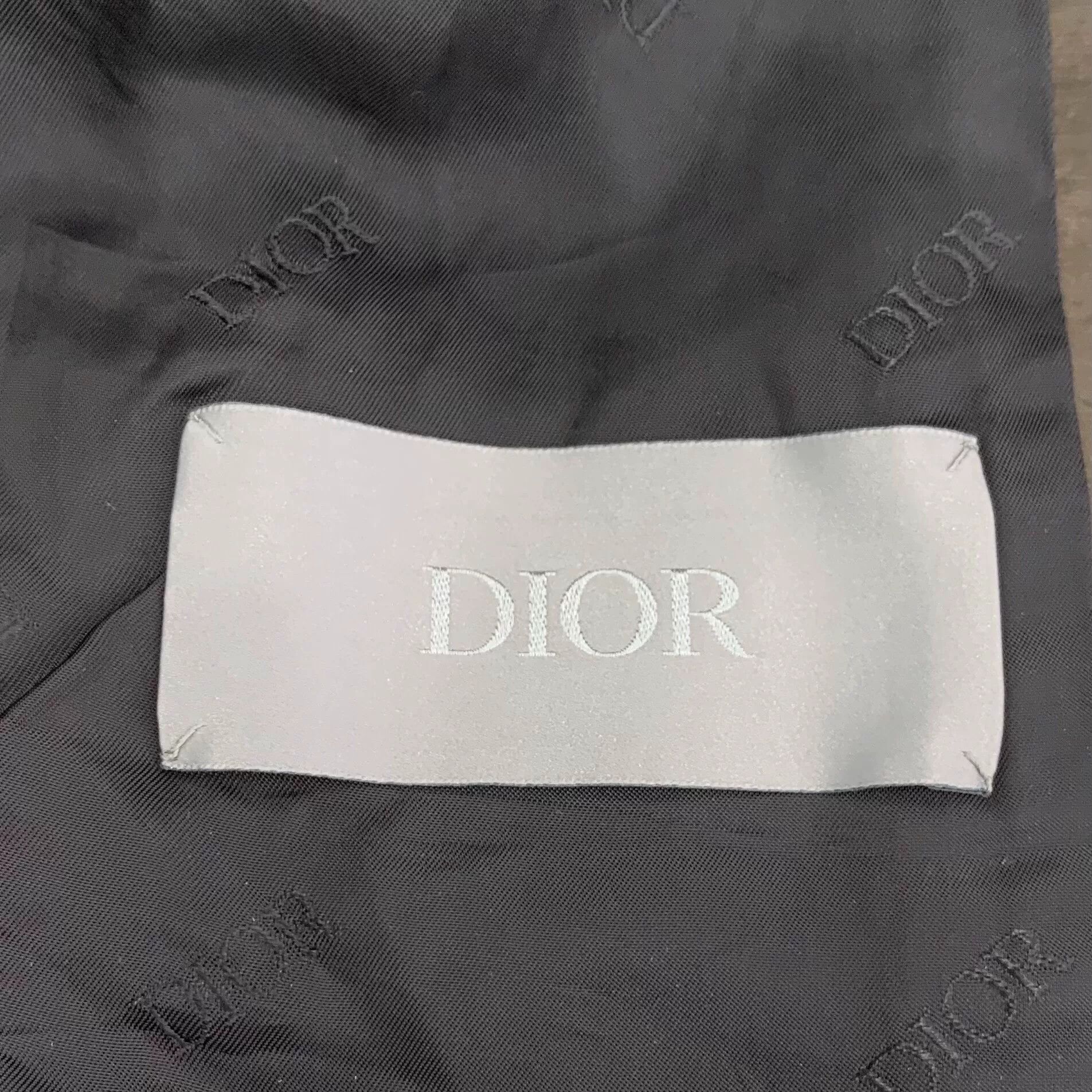 Dior dior brown logo embroidered hooded jacket Size US M / EU 48-50 / 2 - 5 Thumbnail
