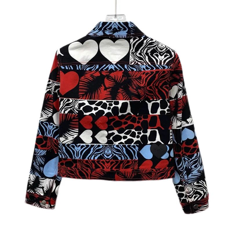 Hermes Hermes Colorblock Heart Print Jacket Size US XS / EU 42 / 0 - 2 Thumbnail