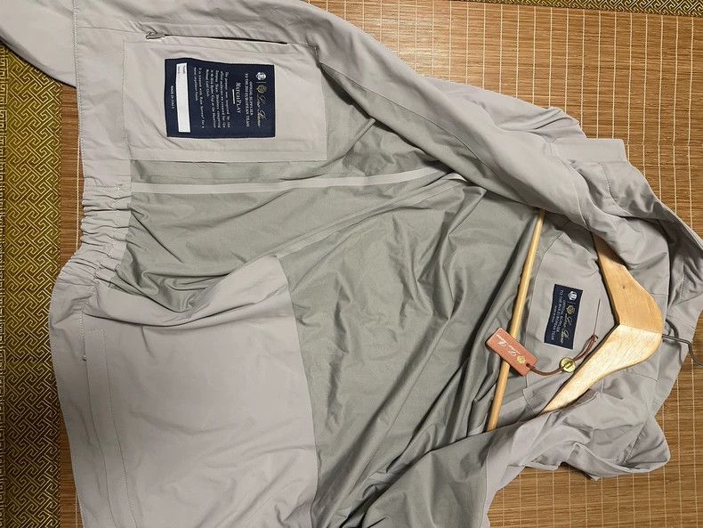 Loro Piana Loro Piana Men's Silver Gray Bomber Jacket Size US M / EU 48-50 / 2 - 3 Thumbnail