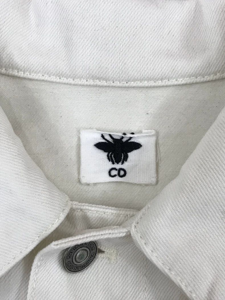 Dior Dior White Bee Denim Jacket Size US M / EU 48-50 / 2 - 5 Thumbnail