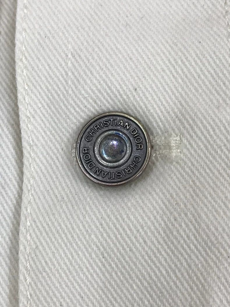 Dior Dior White Bee Denim Jacket Size US M / EU 48-50 / 2 - 4 Thumbnail