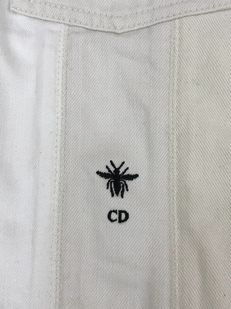 Dior Dior White Bee Denim Jacket Size US M / EU 48-50 / 2 - 3 Thumbnail