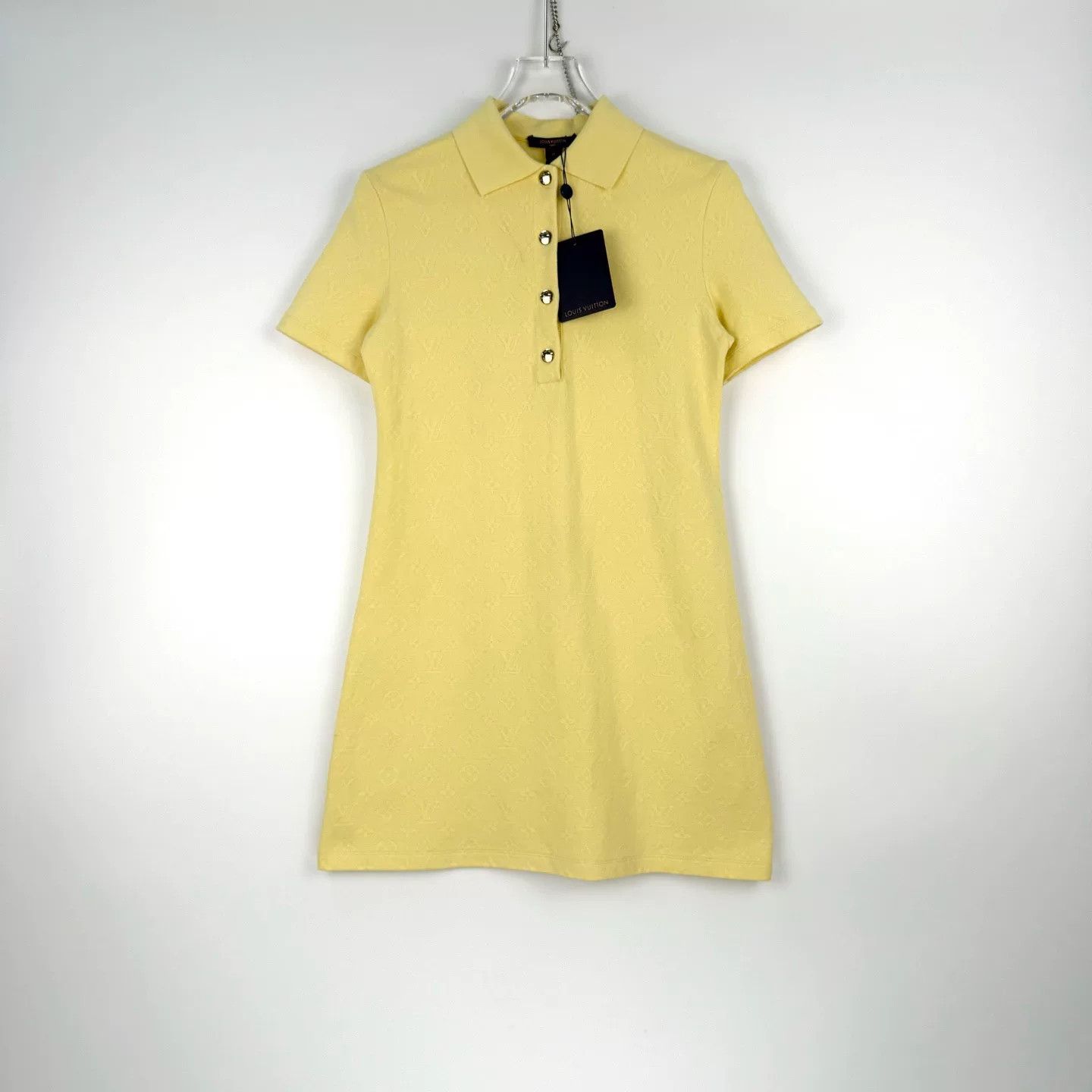 Louis Vuitton Louis Vuitton Yellow Logo Polo Dress Size US M / EU 48-50 / 2 - 3 Thumbnail